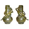 Image 1 : Pair LOUIS MOREAU Figural Bronze Vases #2209087
