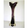 Image 1 : SUPERB  PURPLE  ART GLASS TREE TRUNK VASE #2221835