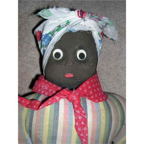 Black molded face googly eyes doll 2221900