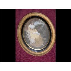 19th Century Oval Aquatint #2222327