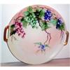 Image 1 : Hand Painted Royal Bayreuth Grape Cake Plate #2222427
