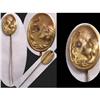Image 1 : ART Nouveau WOMAN HEAD Diamond stick pin #2222753
