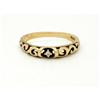 Image 1 : 14K Gold Scroll Work Ring with Diamond  #2222907