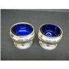 Image 1 : PAIR OF STERLING SILVER SALT & PEPPER CELLARS #2177829