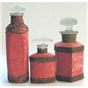 Image 1 : Silk & Satin Glass Perfume Bottle Set #2178001