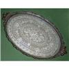 Image 1 : Ornate Brass, Glass and Lace Vanity Tray #2178071