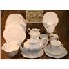 Image 1 : SHELLEY Dainty TEA Set-Serves (6) WHITE Antique#2178308