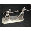 Image 1 : Silverplate over Bronze Fencing Sculpture #2178542