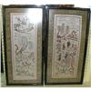 Image 1 : Pair of Asian Embroidered Scenes #2178543