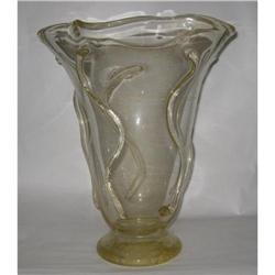 Murano Hand Blown Glass Vase #2190974