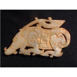 Shang period jade carving in shape of a #2191582