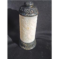 Antique Chinese white jade incense burner  #2191591