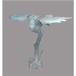Antique Bronze Eagle Garden Sculpture #2191634