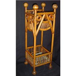 Antique Oak American Umbrella Stand #2191814