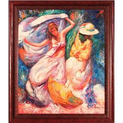 Dancing in Rain painting impressionist Ramano #2207678