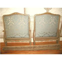 Pair French Beds Upholstered Louis XV #2207705
