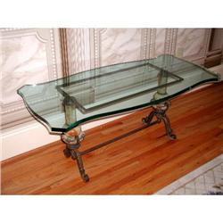 Marble Coffee Table Glass Bronze Ormolu Mounts #2207710