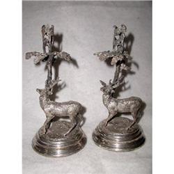 Silver Plated Candlesticks Walker & Hall 19th #2207713