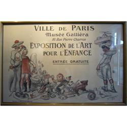 VINTAGE Poster-Exposition de l'Art de l'Enfance#2207804