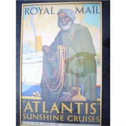 Vintage Travel Poster - ATLANTIS/ROYAL MAIL #2207805