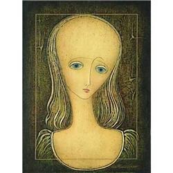 "Mine Lisa 2001" Rare oil by Omar Chkhaidze #2207833