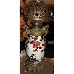 Porcelain French Oil Lamp #2207847