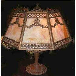 Slag Glass Table Lamp #2207883