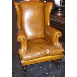 Leather Wing Chair #2207981
