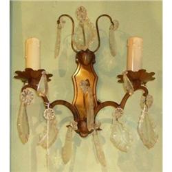 Pair of Crystal Sconces #2207989
