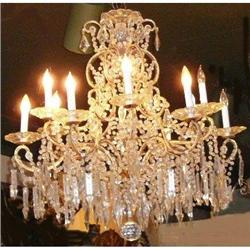 Crystal Beaded Chandelier Fixture #2207990