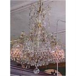 ANTIQUE BALLROOM SIZE CRYSTAL CHANDELIER #2208024