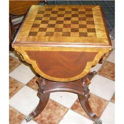 European Mahogany Card Table Game Table  #2208035