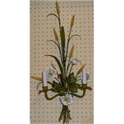 Pair of Painted Tole Sconces #2208044