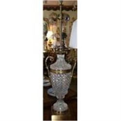 Cut Glass and Metal Lamp #2208048