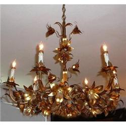 Gilt Tole Chandelier #2208062