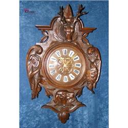Magnificent Carved Black Forest Wall Clock !!  #2208072