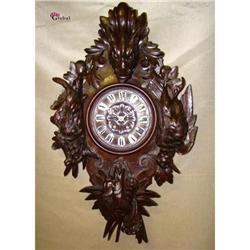 Gigantic and Unusual Black Forest Wall Clock !!#2208073