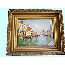 Limoges Plaque HP Venice T & V #2208114