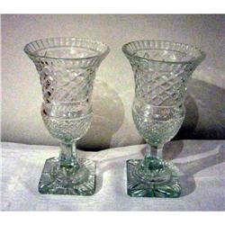 Cut glass vases ca 1860 #2208133