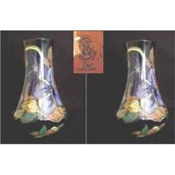 Royal Stanley Ware Jacobean Vases ( Pair ) #2208151