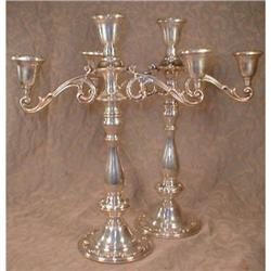 STERLING Rhapsody CANDELABRAS Pair INT. Silver #2208182