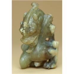 Jade Kneeling Beast Figurine #2208206