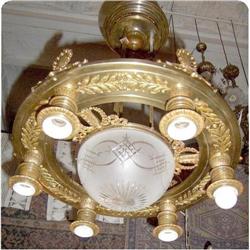 French Chandelier Empire Style 7 Lights #2208232