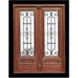 Antique entrance door fully restored #2208294