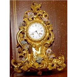 Late 19th Century Gilded carved wood clock with#2208314