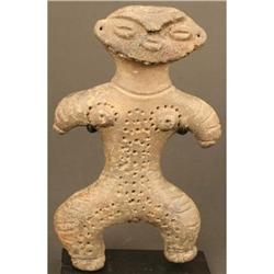Japanese Antique 800 BC Jomon Period Clay Dogu #2208327