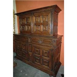 Deux-Corps walnut Cabinet C.1890 L. XIII style #2208433