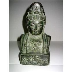 Bronze Head of a Chinese Buddha 18 century  #2208437