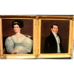 Pair of portraits attr  to Ami Phillips #2208442