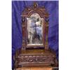 Image 1 : Rare 19c English Carved Mahogany Lady's Vanity #2208471
